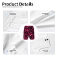 thumbnail image 5 of Cauagu Burgundy Tie Dye Print Swim Trunks for Men,Youth Boys Swim Shorts Compression Liner Beach Shorts Boys' Swimming Shorts 7-20 Years Bathing Suit-Small, 5 of 7
