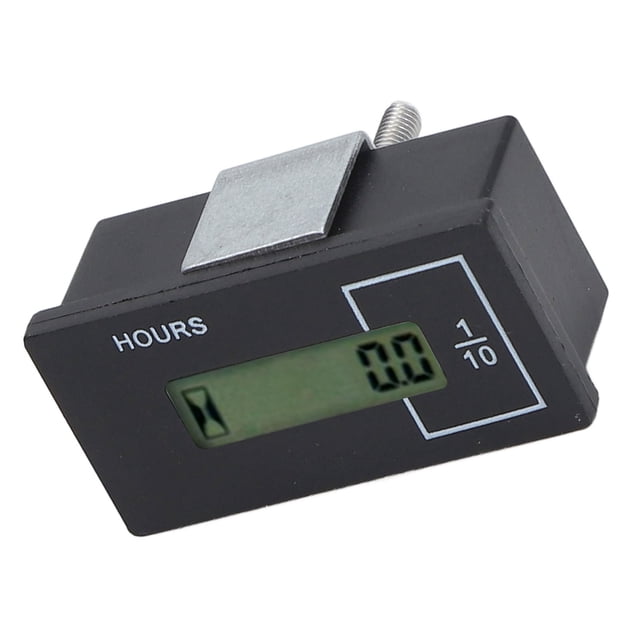 Medidor De Hora De Excavadora Pantalla LCD Universal Incorporada CHIP Timer Eficiente Uso Industrial DC1236V