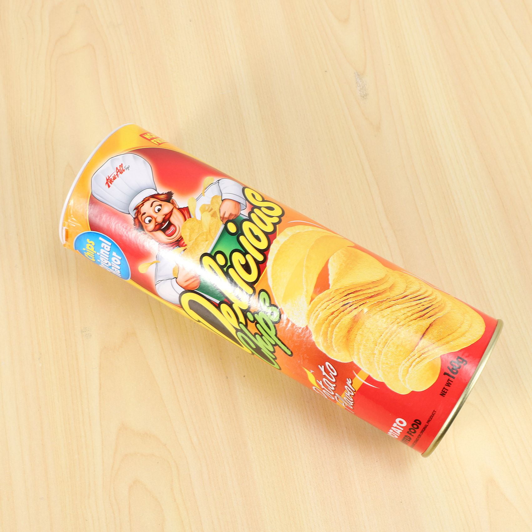  B&E LIFE The Potato Chip Snake Can Jump Spring Snake Toy Gift  April Fool Day Halloween Party Decoration Jokes in A Can Gag Gift Prank  Large Size (Potato Chip Style) 