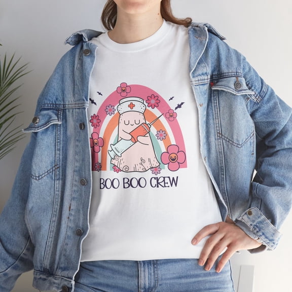 Boo Boo Crew Halloween Nurse T - Shirt Halloween Gift