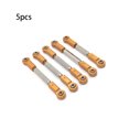 thumbnail image 1 of stanreset 5 Pieces 1/10 Scale RC Car Steering Linkages Model Vehicle Pull Rods Toy Repair Upgrade Modified Replacement for JLB JR Gold, 1 of 6