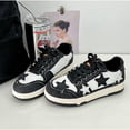 thumbnail image 2 of Women's Star Canvas Sneakers, Colorblock Lace-Up Casual Low-Top Shoes, 2 of 4