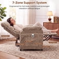 thumbnail image 5 of Dolonm Electric Power Recliner Chair with Side Pocket & Remote, Modern Chenille Nursery Recliner Chair for Living Room, Brown, 5 of 9