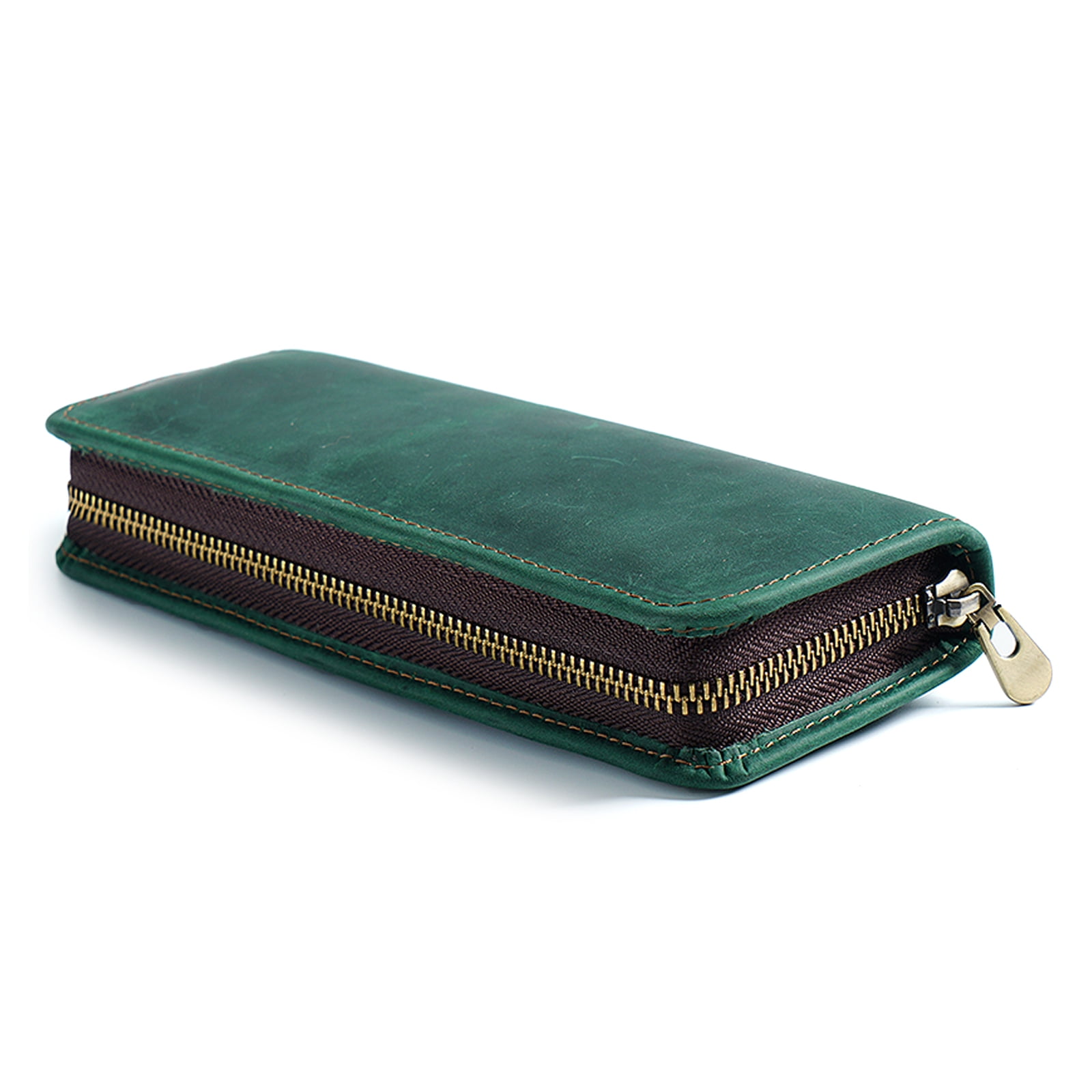 Leather Pen Pouches Leather Fountain Pen Case Elastic Pen Holder Slots 5-11 Pen Pencil for Women Men Professional