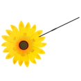 thumbnail image 4 of Molinillo de viento de 21 pulgadas | Divertido juguete de carnaval y recuerdo de fiesta | Molino de viento para jardín | Amarillo, 4 of 9