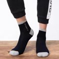thumbnail image 4 of Otvok 5 Pairs Color Trim Quarter Sport Socks for Men, Cushioned Athletic Socks Moisture‑Wicking Durable Socks for Workout Outdoor Sports Use, 4 of 6