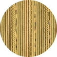 thumbnail image 1 of Ahgly Company Indoor Round Abstract Brown Modern Area Rugs, 5' Round, 1 of 4