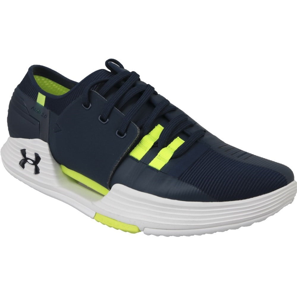 Under Armour Men's Speedform AMP 2.0 Sneaker, Academy (401)/HighVis