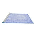 thumbnail image 2 of Ahgly Company Machine Washable Indoor Rectangle Persian Blue Traditional Area Rugs, 2' x 4', 2 of 4