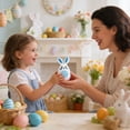 thumbnail image 1 of 6pc Easter Bunny Shaped Openable Eggs For Party Home Desktop Ornament Easter Eggs Find Game, 1 of 9