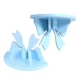 thumbnail image 4 of Nordic Style Wooden Knot Shelf for Storage 2Pcs Wall Mounted in Sky-Blue, 4 of 5