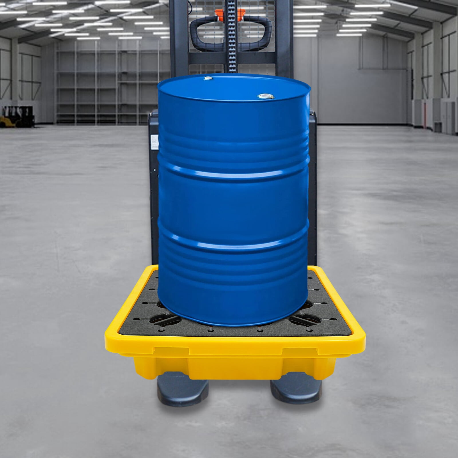 43L industrial HDPE Spill Containment Pallet Strong Load-bearing 1T 67*67*15cm For Various Industrial Parks, Warehouses, Aquaculture Water Storage