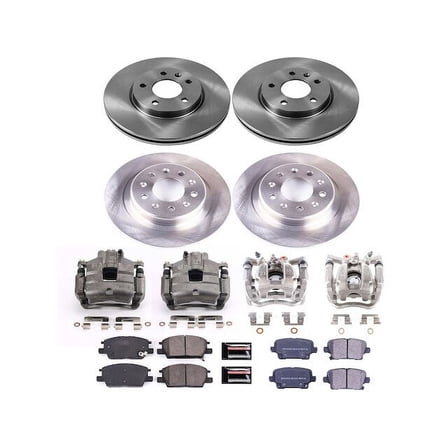 Front and Rear Brake Pad and Rotor Kit - Compatible with 2019 - 2020 Buick Regal Sportback