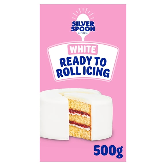 Silver Spoon Ready to Roll White Icing 500g, Imported from Britain