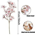 thumbnail image 2 of Faux Cherry Blossom Stems,Bexikou 6 Pcs 16 inch Faux Silk Cherry Blossom Branches,Artificial Cherry Blossom Flowers for Vase Arrangements Home Wedding Table Decor (Pink), 2 of 7