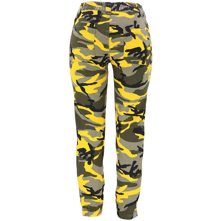 Camo print on sale jeans womens