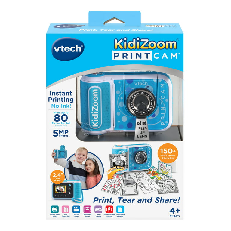 VTech KidiZoom and Kids, Digital Printer Imaginative Camera for Play PrintCam Real Camera