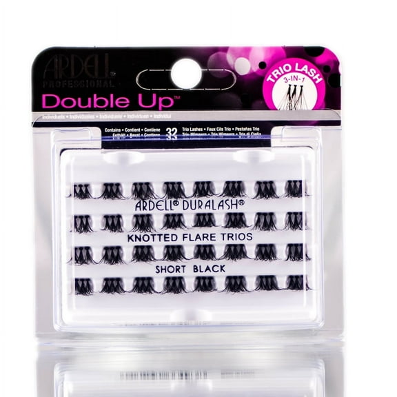 Ardell Professional Double Up 3-in-1 Trio - Short Black #66493 - Pack of 1 with Sleek Comb