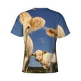 thumbnail image 6 of Qekee Cows Cattles Classic Fit T-Shirt Men's Shirt Men's Tight Short Sleeves for Exercise, Running, Mountaineering - Cows Cattles, 6 of 9