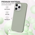 thumbnail image 2 of Funda para teléfono celular GUAGUA iPhone 13 Pro Max 6.7 pulgadas, gris y verde, 2 of 9