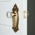 thumbnail image 7 of Nostalgic Warehouse Viccry_Prv_238_Nk Crystal Solid Brass Privacy Door Knob Set - Brass, 7 of 7