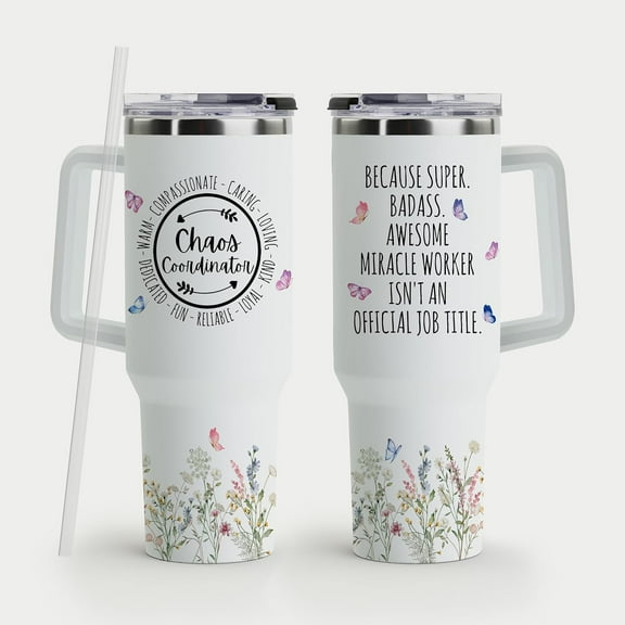 Christian Tumbler - Gifts for Christian Women - Bible Emergency Tumber - Motivational Coffee Tumbler - Gift Ideas for Christian Women, Friend, Coworkers - I Am A Child of God 40oz Tumbler with Handle