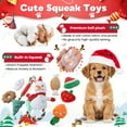 thumbnail image 4 of Jewyow Christmas Dog Toys , Squeaky Dog Toys, Interactive Plush Dog Toys with Crinkle Paper, 10 Pieces, 4 of 9