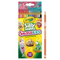 Crayola Silly Scents Smash Ups Colored Pencils, 12 Count, Back to School Supplies for Beginner Child