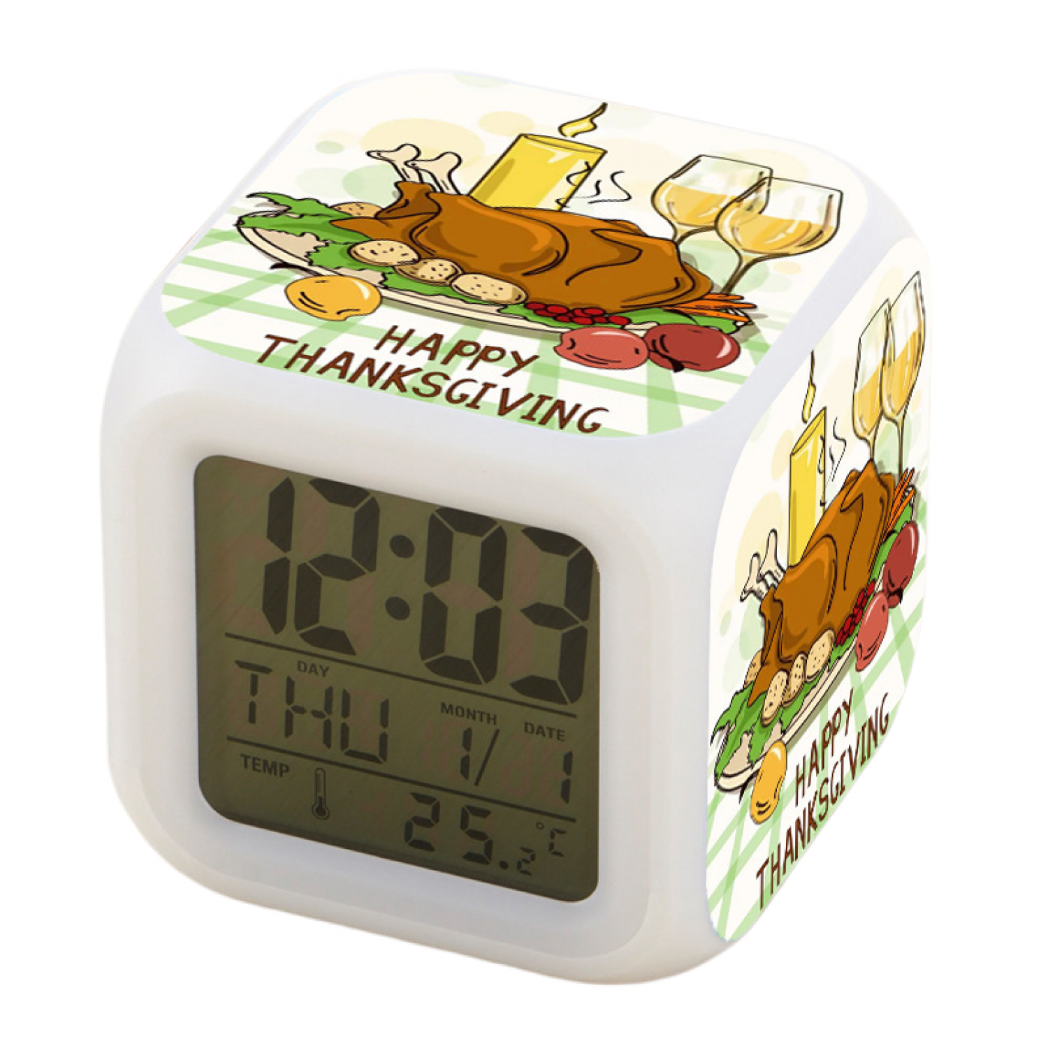 JUSTUP Digital Alarm Clock , LED Digital Bedroom Alarm Clock Easy