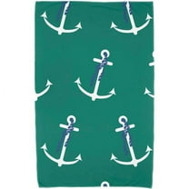 Simply Daisy 30" x 60" Anchor Whimsy Geometric Print Beach Towel