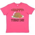 thumbnail image 3 of Inktastic Thanksgiving Happy Turkey Day Youth T-Shirt, 3 of 5