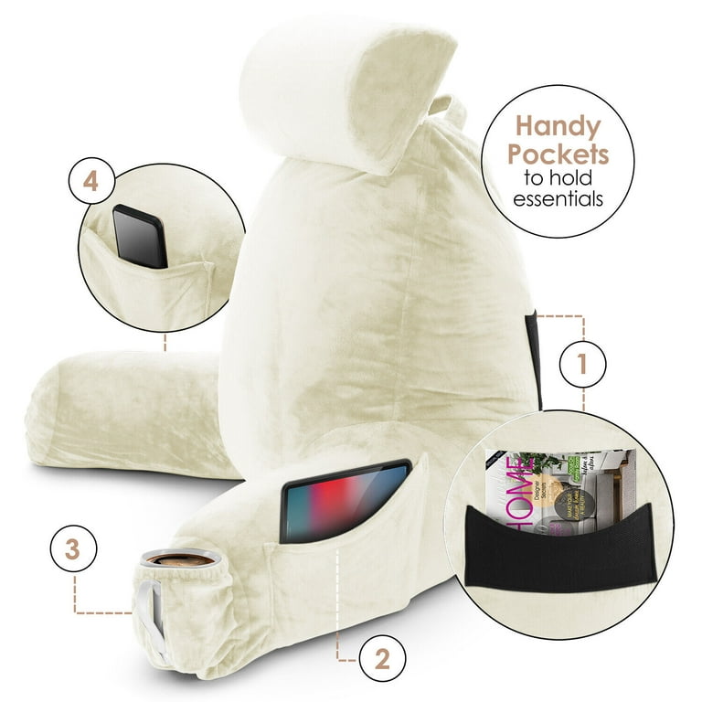 Reading Pillow Extra Large - Sitting Relax Backrest for Bed or