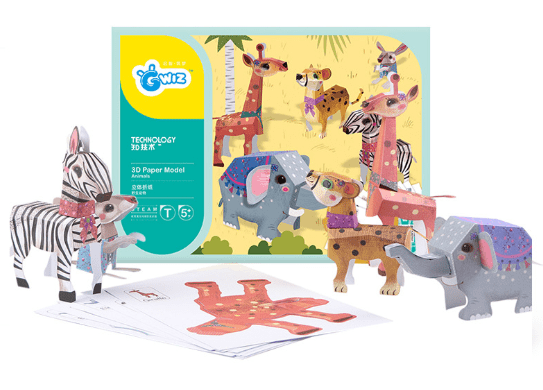MIREONETRY Origami Kit for Kids Ages 5-8,16 Style 3D Animal