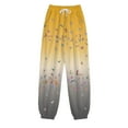 thumbnail image 4 of LEEy-World Womens Sweatpants Women's Elastic Waist Graphic Print Sweatpants Casual Stretch Jogger Pants Yellow,X-S, 4 of 4