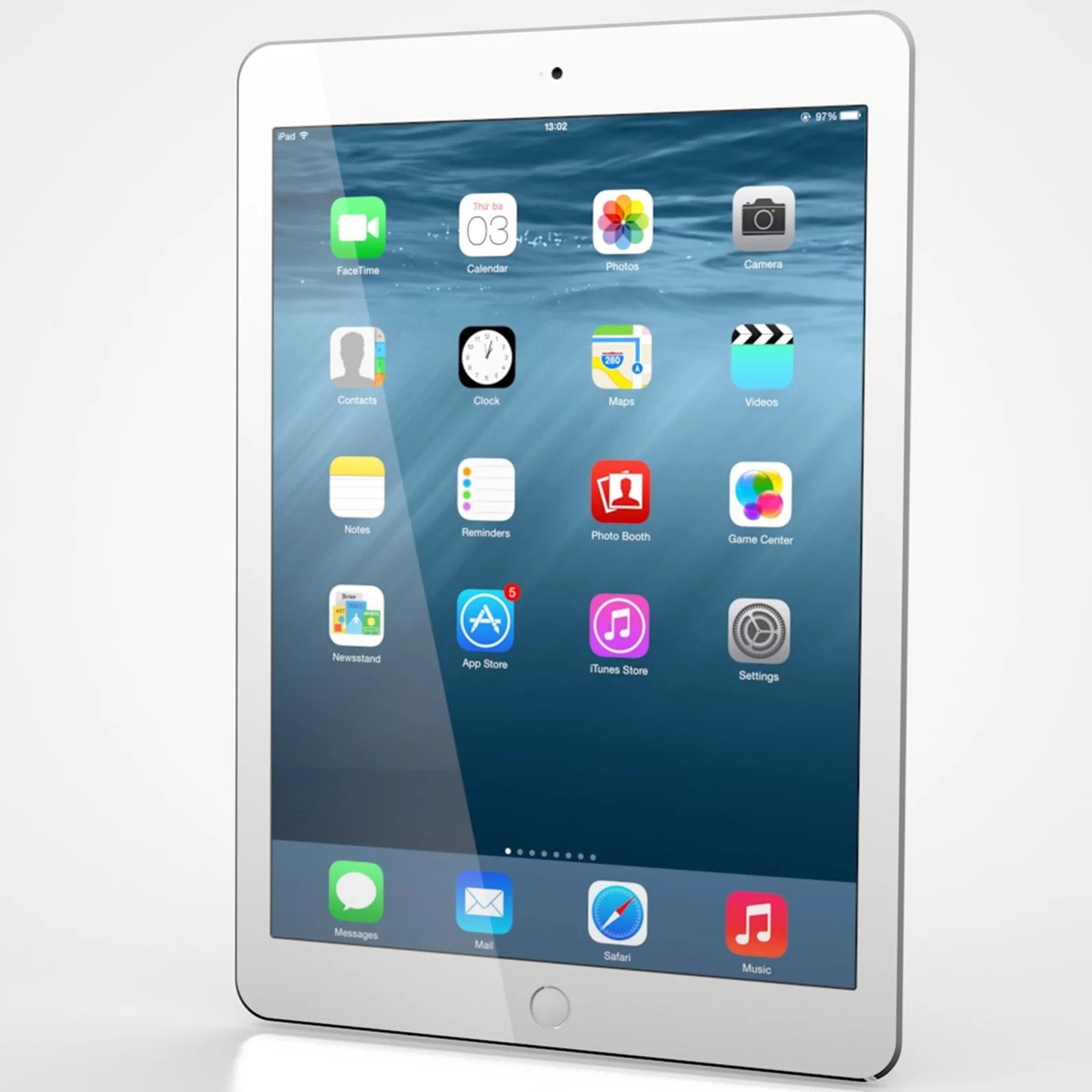 Restored Apple Ipad Air 2 - 9.7" A8X Triple-Core 1.5 GHz 2GB RAM 128GB Storage Wifi + Cellular - Silver (Refurbished)