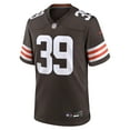 thumbnail image 2 of Men's Nike Khaleke Hudson  Brown Cleveland Browns Team Game Jersey, 2 of 3