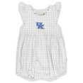 thumbnail image 2 of Girl's Infant Garb Gray Kentucky Wildcats Cara Gingham Ruffled Bodysuit, 2 of 4
