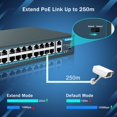 thumbnail image 4 of Conmutador PoE Yuanley de 26 puertos y 400 W de potencia, 24 PoE+, 2 Uplink Gigabit, 4 of 7