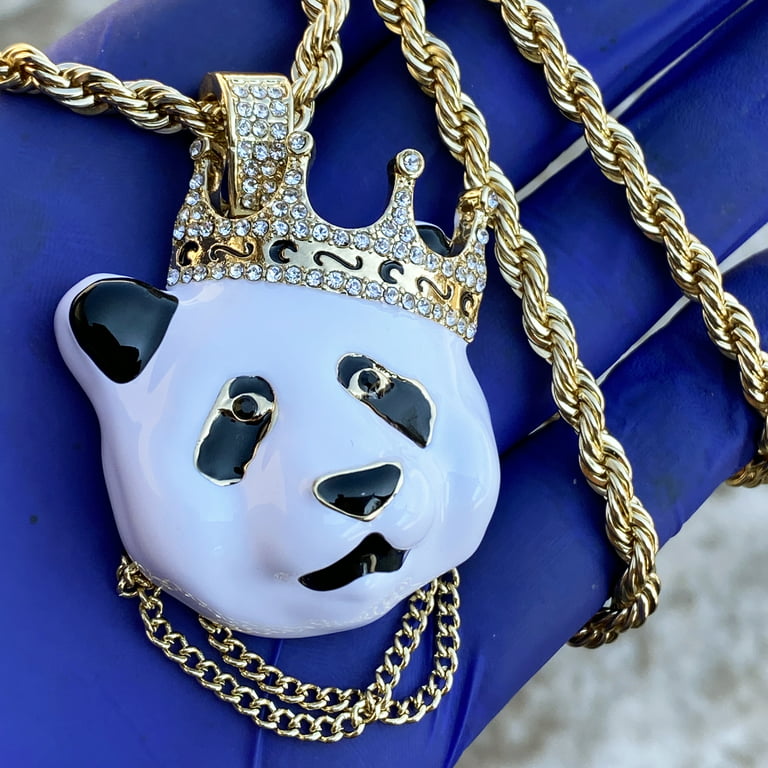 Panda Necklace Bear Necklace Silver Japanese Panda Pendant Panda Gifts