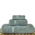 thumbnail image 2 of Luxury Hotel & Spa Quality Collection, Quick Dry 100% Turkish Cotton, 750+ GSM, Eco Friendly Towel Set, Bathroom and Kitchen Dobby Border Towels, Bath Towel, Hand Towel, Washcloths (3 Piece, Gray), 2 of 3