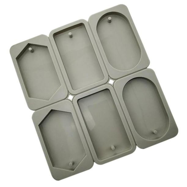Del Silicón de Tableta de Del de 3D , F: 2 2 rectángulo 2 óvalo F: 2 2 rectángulo 2 óvalo perfecl Cera de aromaterapia molde de yeso
