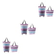thumbnail image 4 of Wosthever Bolsas de compras para una amplia gama de usos Gran capacidad y plegable Multifuncional Amplia aplicación Happy ribbon Type1 NO1, 4 of 6