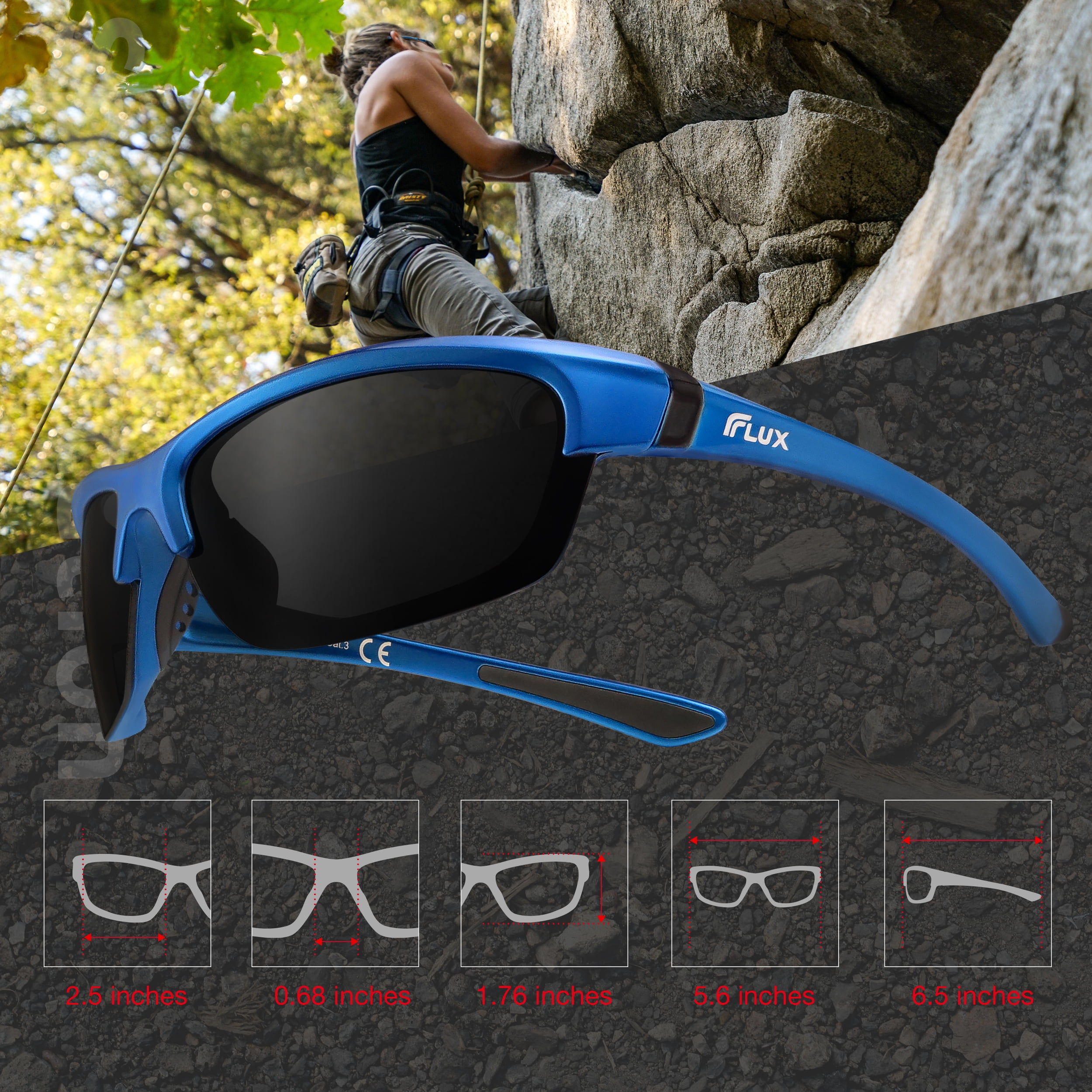 Flux Avento Polarized Sports Sunglasses for Men & Women