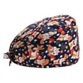 thumbnail image 2 of VONKY Gourd Caps Nurse Durability Pure Color Button Professional Assorted Colors Tie Back Work Uniform Operating Hats G-08, 2 of 5