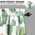 thumbnail image 5 of Spring Cactus Plant Curtains for Kitchen Window, 3PCS 27.5x36in Polyester Valance and Tier Set, Great for Boho or Farmhouse Decor, 5 of 6