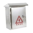 thumbnail image 3 of Caja de conexiones Caja de distribución resistente a la intemperie con cerradura Caja de acero inoxidable Caja eléctrica impermeable de uso versátil, 3 of 8