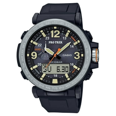 Casio Pro Trek Tough Solar Triple Sensor 52mm Analog-Digital Watch PRG-600-1CR