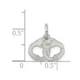 thumbnail image 3 of White Sterling Silver Charm Pendant 11 mm 17 Handiamond-Cutuffs, 3 of 4