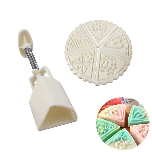 FUTUREORYY 1 Set Cookies Press Mold Square Beige Abs for Baking Tool