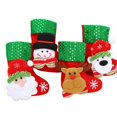 thumbnail image 2 of Christmas Santa Elk Snowman Bear Stocking Sock Gift Bag Hanging Party Tree Decor, 2 of 6